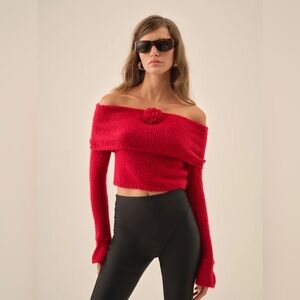 For Love & Lemons “Aspen” Knit Top